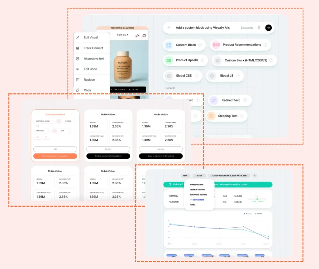 E-commerce CRO services with Visually.io testing expertise