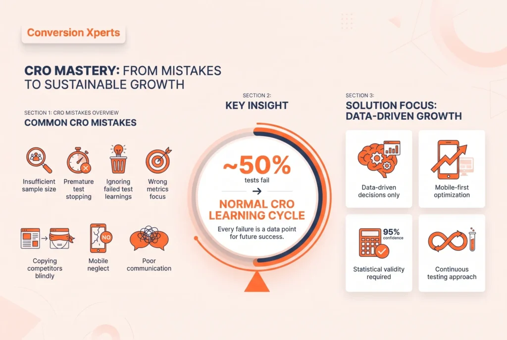 Common CRO mistakes to avoid for better conversions