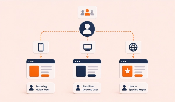 Website optimization using large scale personalization strategies