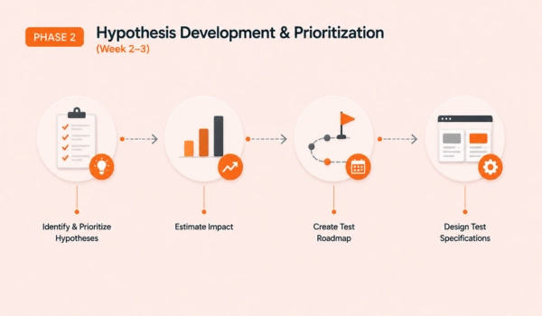 Conversion focused prioritization framework for CRO testing
