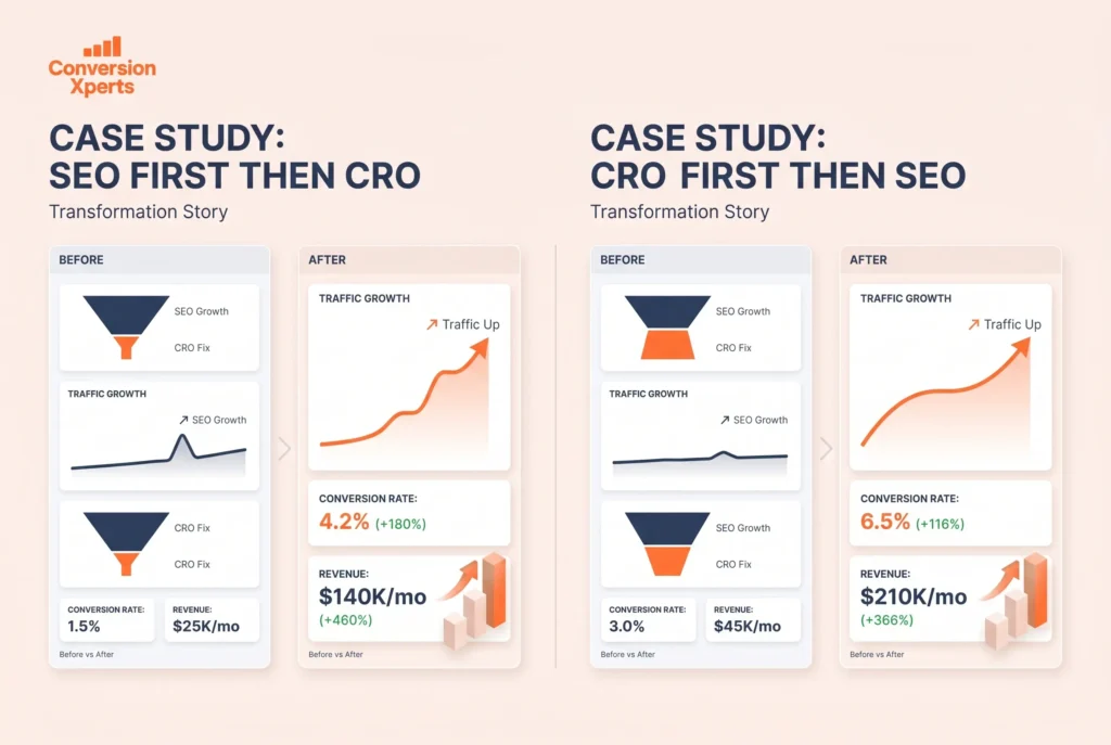 ConversionXperts growth stack how SEO and CRO work together for sustainable business growth