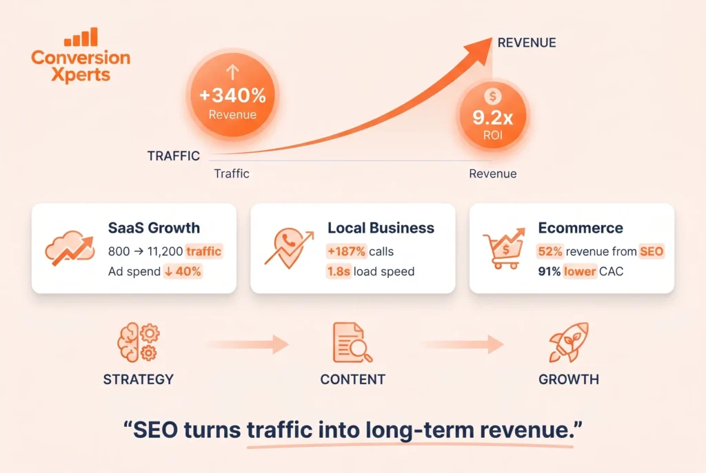 Real world marketing case studies showing strategies and performance results