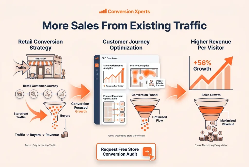 Retail conversion strategy playbook to increase sales from every visitor