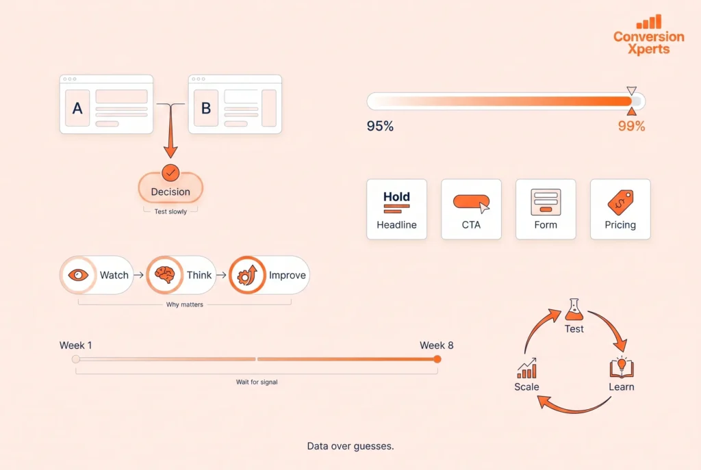 Running A/B tests that produce reliable B2B data for better decisions