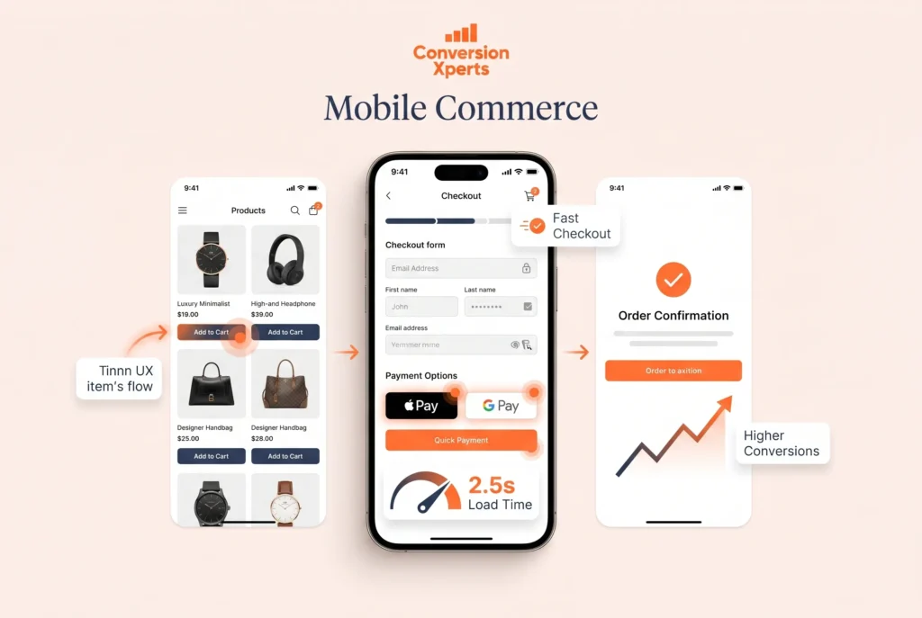 Win on mobile commerce with better conversion optimization