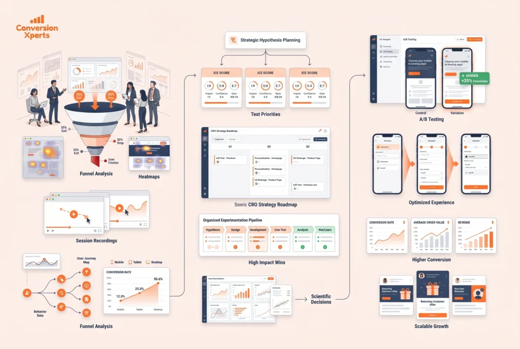 Core framework used by top tier CRO agencies