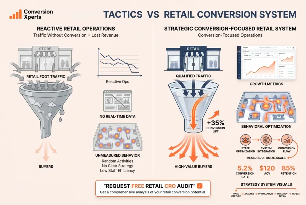 Retail conversion strategy meaning and why most stores lack it