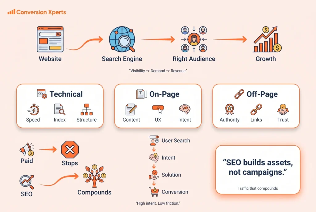 What SEO marketing is and how it works for online visibility and growth