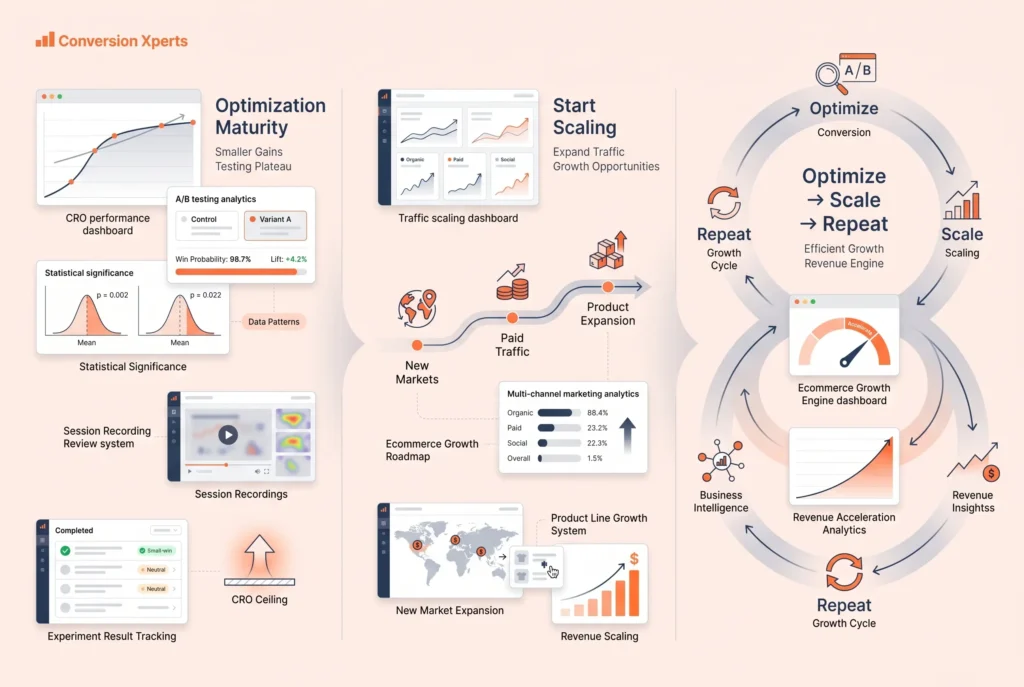 When to stop optimizing and start scaling conversions