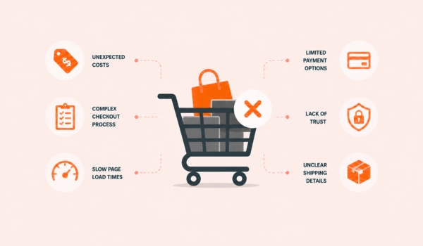 Why customers abandon carts during checkout process