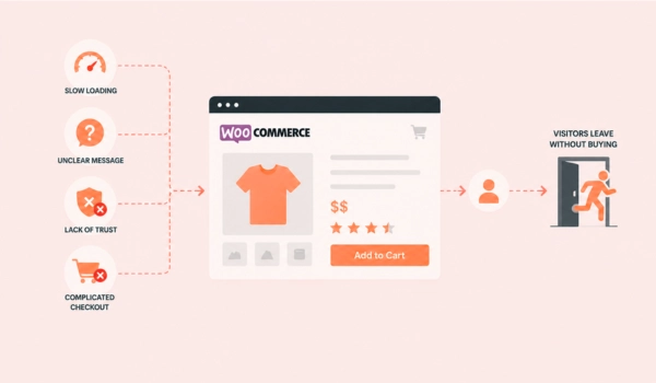 Website optimization issues causing WooCommerce conversion problems