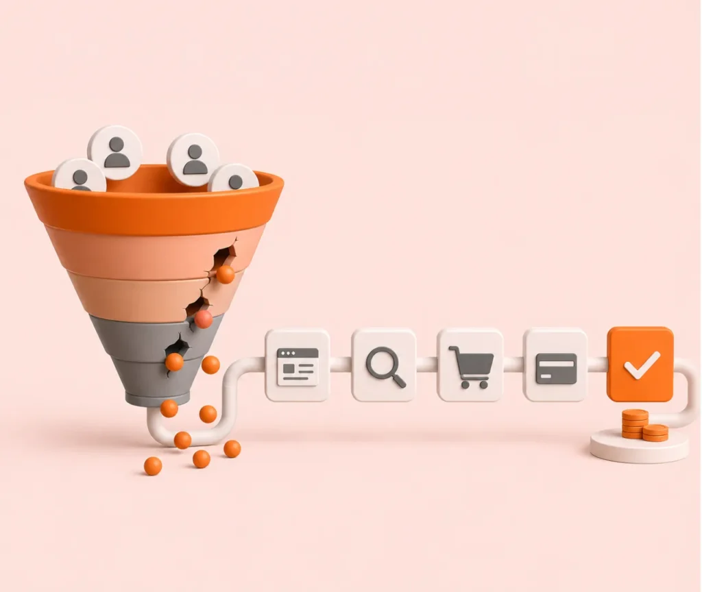 Website optimization for overlooked funnel stages and conversions